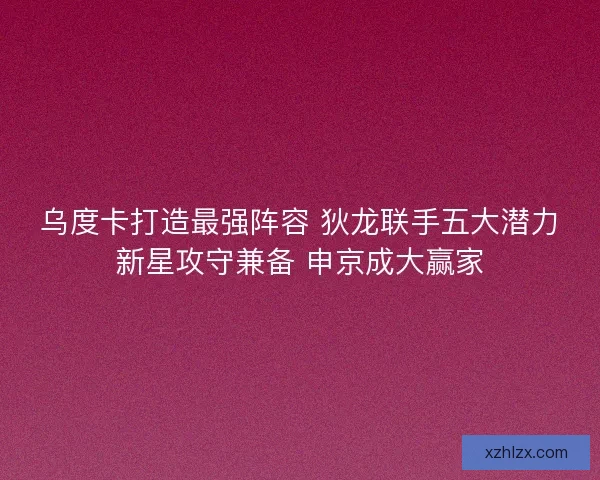 乌度卡打造最强阵容 狄龙联手五大潜力新星攻守兼备 申京成大赢家